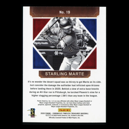 Starling Marte 2020 Chronicles Timeless Treasures Diamondbacks