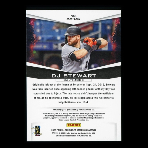 DJ Stewart 2020 Chronicles Ascension Auto Orioles
