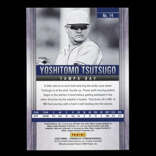 Yoshitomo Tsutsugo RC 2020 Chronicles Titanium Rookie Rays