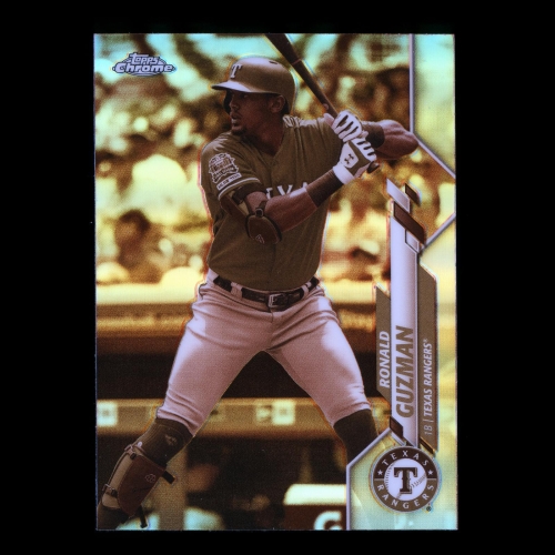 Ronald Guzman 2020 Topps Chrome Sepia Refractor Rangers