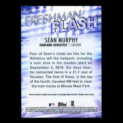 Sean Murphy RC 2020 Topps Chrome Freshman Flash Rookie Athletics