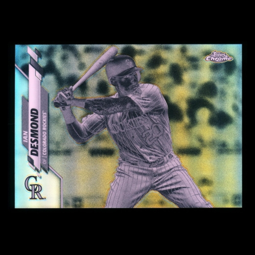 Ian Desmond 2020 Topps Chrome Negative Rockies