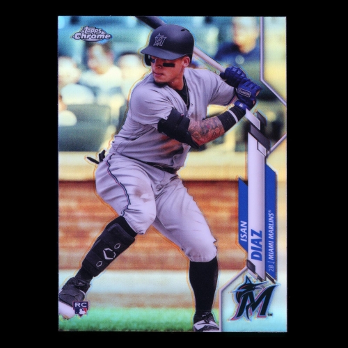 Isan Diaz RC 2020 Topps Chrome Refractor Rookie Marlins