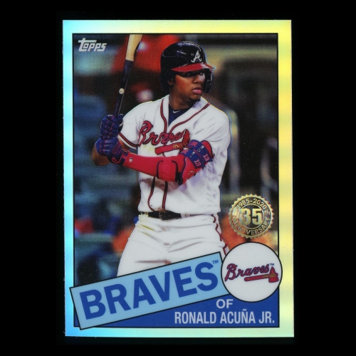 Ronald Acuna Jr. 2020 Topps Chrome 35 Anniversary 85 Retro Braves