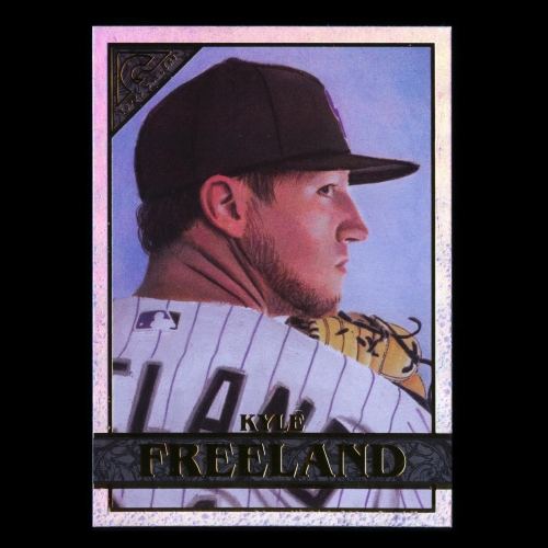 Kyle Freeland 2020 Gallery Rainbow Foil Rockies