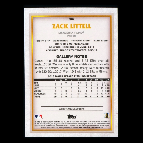 Zack Littell 2020 Gallery Rainbow Foil Twins