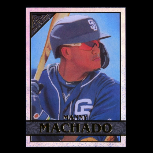 Manny Machado 2020 Gallery Rainbow Foil Padres