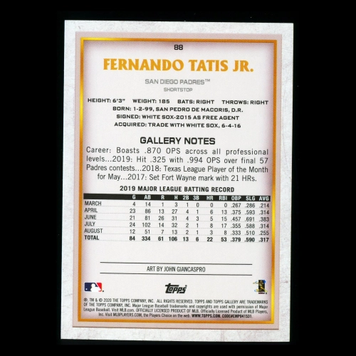 Fernando Tatis Jr. 2020 Gallery Padres