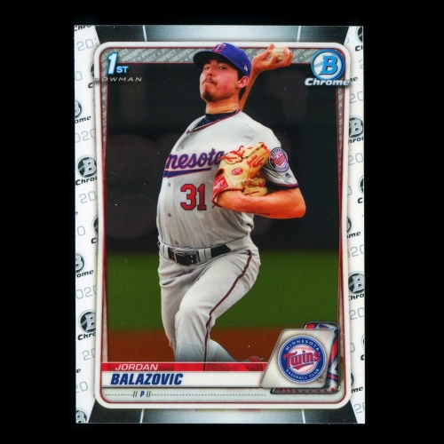 Jordan Balazovic 2020 Bowman Chrome 1st Bowman Prospect Twins