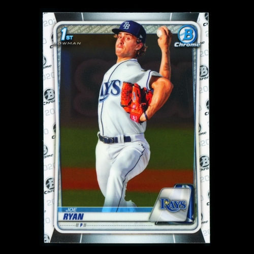 Joe Ryan 2020 Bowman Chrome 1st Bowman Prospect Rays