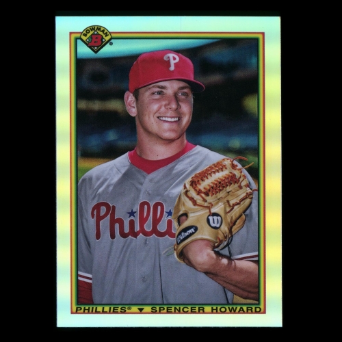 Spencer Howard RC 2020 Bowman Chrome 1990 Retro Refractor Rookie Phillies