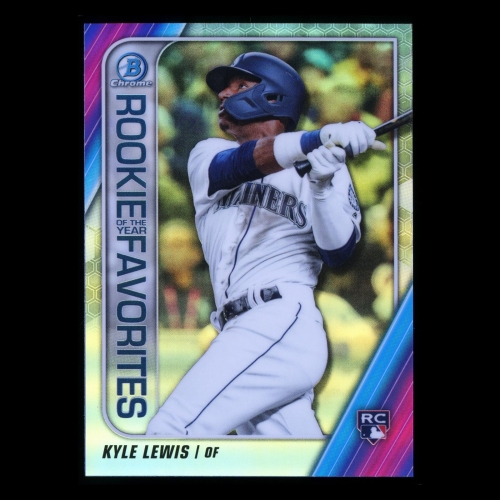 Kyle Lewis RC 2020 Bowman Chrome Rookie of the Year Favorites Mariners