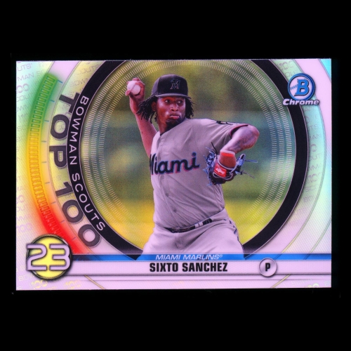 Sixto Sanchez 2020 Bowman Chrome Scouts Top 100 | #41 Marlins
