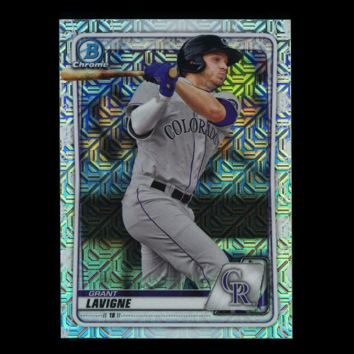 Grant Lavigne 2020 Bowman Chrome Prospect Mojo Refractor Rockies