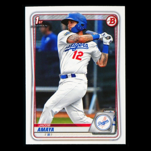 Jacob Amaya 2020 Bowman 1st Bowman Prospect Dodgers