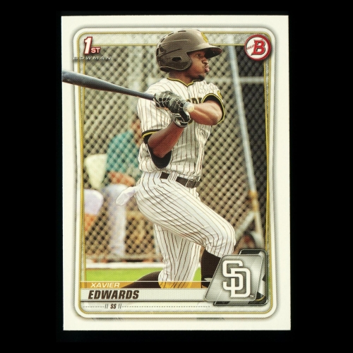 Xavier Edwards 2020 Bowman 1st Bowman Prospect Padres