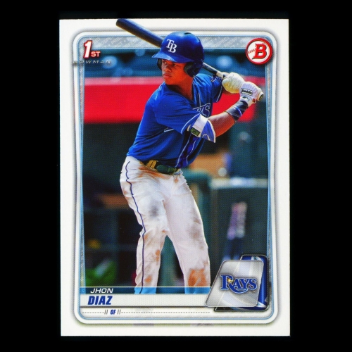 Jhon Diaz 2020 Bowman 1st Bowman Prospect Rays