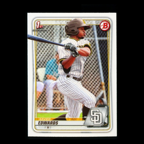 Xavier Edwards 2020 Bowman 1st Bowman Prospect Padres