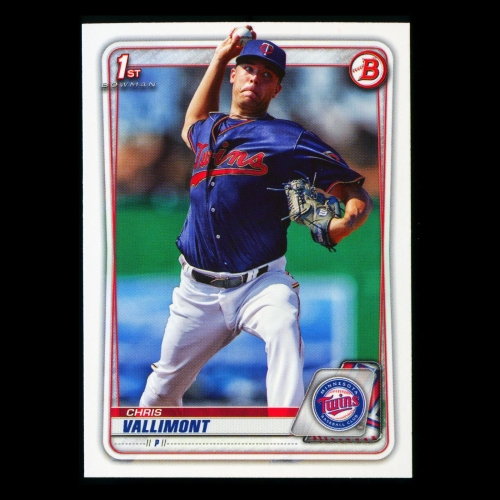 Chris Vallimont 2020 Bowman 1st Bowman Prospect Twins