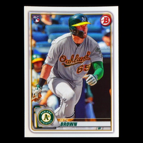 Seth Brown RC 2020 Bowman Rookie Athletics