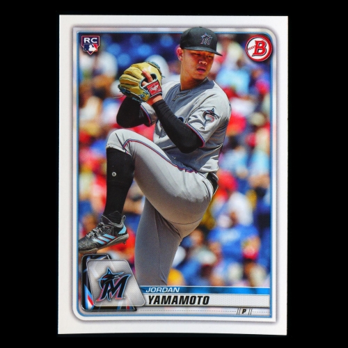 Jordan Yamamoto RC 2020 Bowman Rookie Marlins