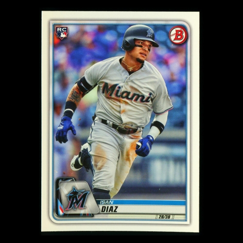 Isan Diaz RC 2020 Bowman Rookie Marlins
