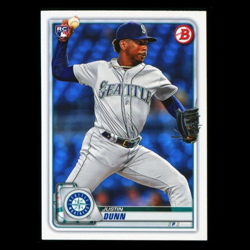 Justin Dunn RC 2020 Bowman Rookie Mariners