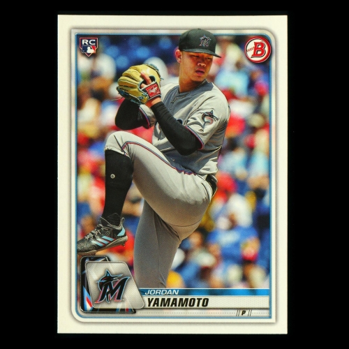 Jordan Yamamoto RC 2020 Bowman Rookie Marlins