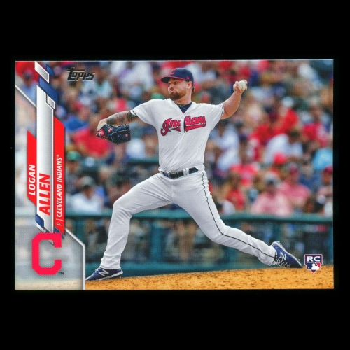 Logan Allen RC 2020 Topps Rookie Indians
