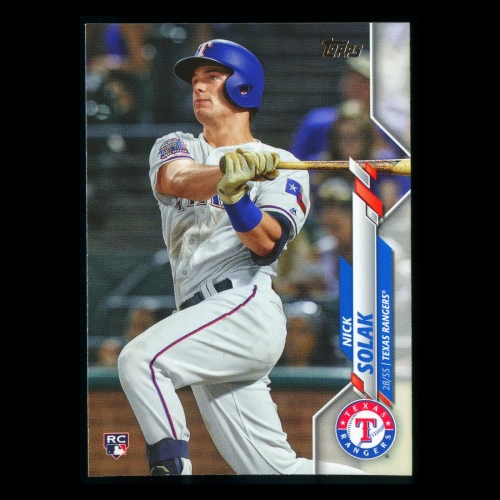 Nick Solak RC 2020 Topps Rookie Rangers