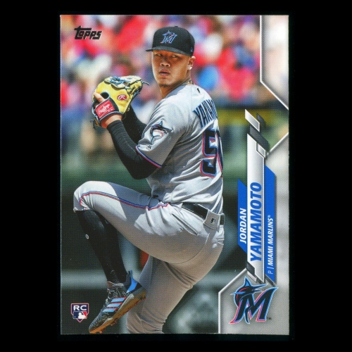Jordan Yamamoto RC 2020 Topps Rookie Marlines
