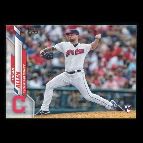 Logan Allen RC 2020 Topps Rookie Indians