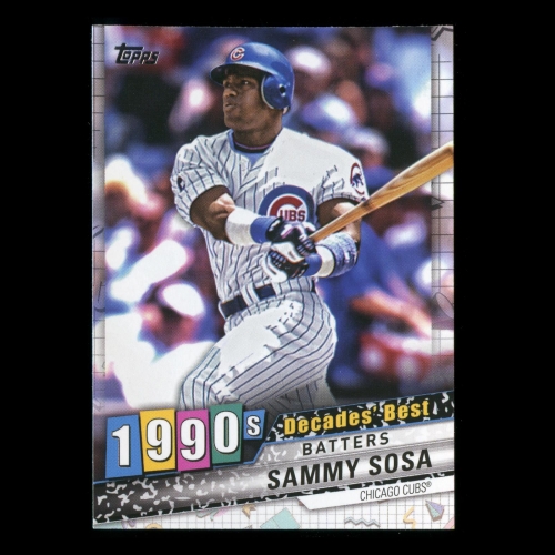 Sammy Sosa 2020 Topps Decades' Best Batters 1990s Cubs