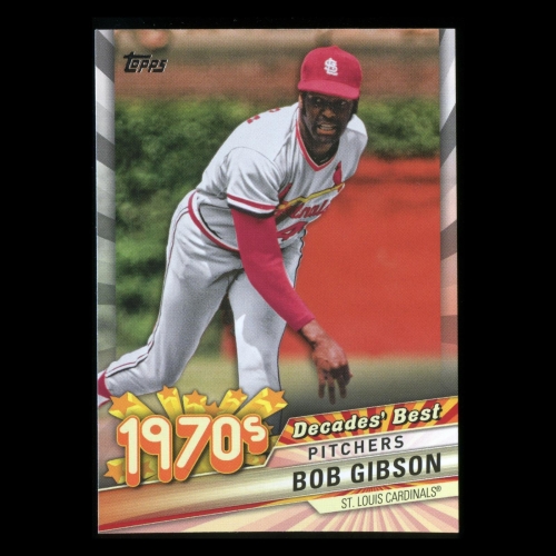 Bob Gibson 2020 Topps Decades' Best Pitchers 1970s Cardinals