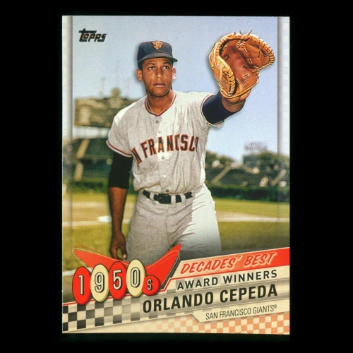 Orlando Cepeda 2020 Topps Decades' Best Award Winners 1950s Giants