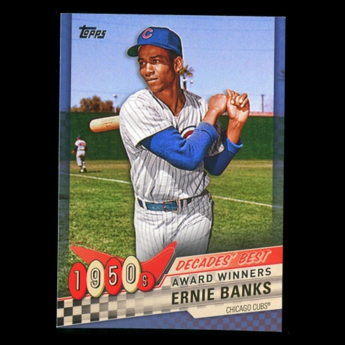 Ernie Banks 2020 Topps Decades' Best Award Winners 1950s Cubs