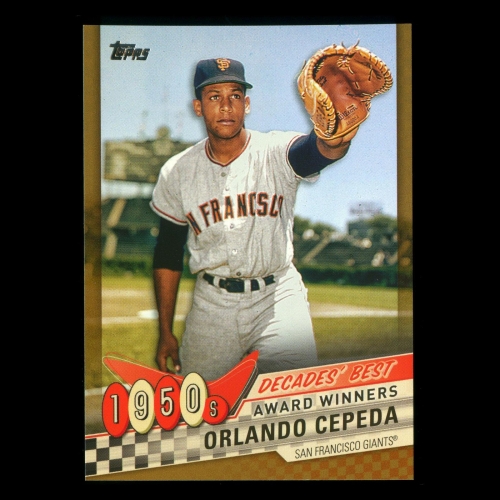 Orlando Cepeda 2020 Topps Decades' Best Award Winners 1950s Giants 35/50