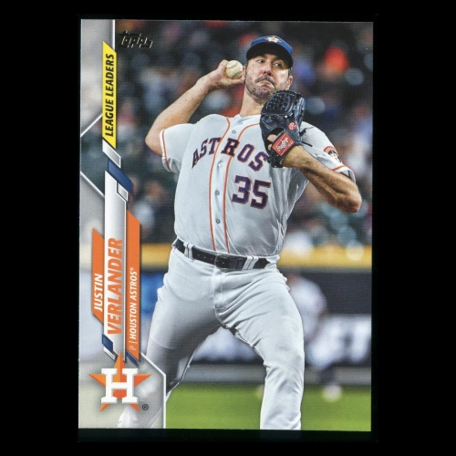 Justin Verlander 2020 Topps League Leaders Astros