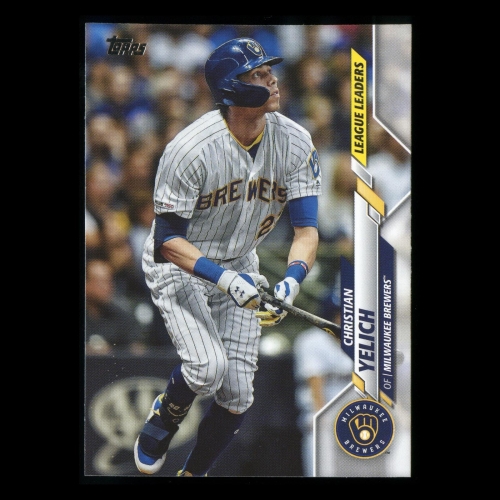 Christian Yelich 2020 Topps League Leaders Brewers