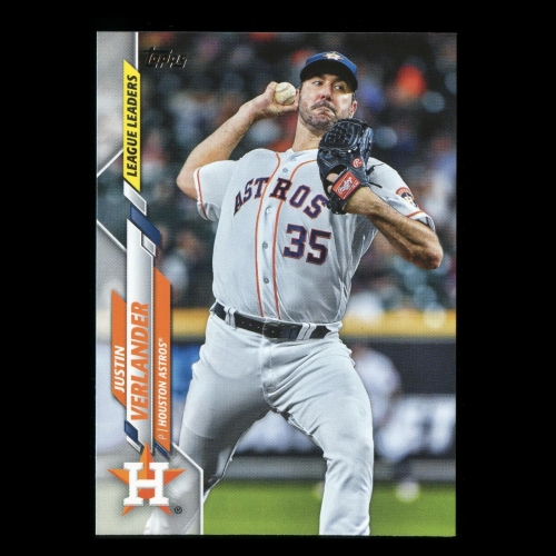 Justin Verlander 2020 Topps League Leaders Astros
