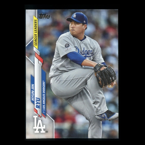 Hyun-Jin Ryu 2020 Topps League Leaders Dodgers