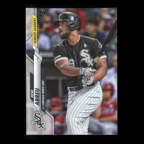 Jose Abreu 2020 Topps League Leaders White Sox