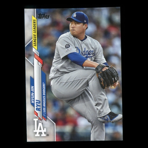 Hyun-Jin Ryu 2020 Topps League Leaders Dodgers