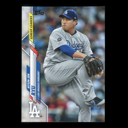 Hyun-Jin Ryu 2020 Topps League Leaders Dodgers