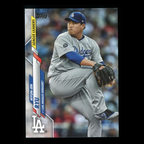 Hyun-Jin Ryu 2020 Topps League Leaders Dodgers