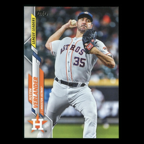 Justin Verlander 2020 Topps League Leaders Astros
