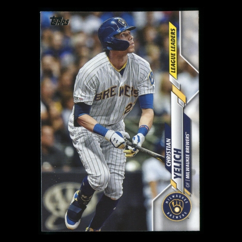 Christian Yelich 2020 Topps League Leaders Brewers