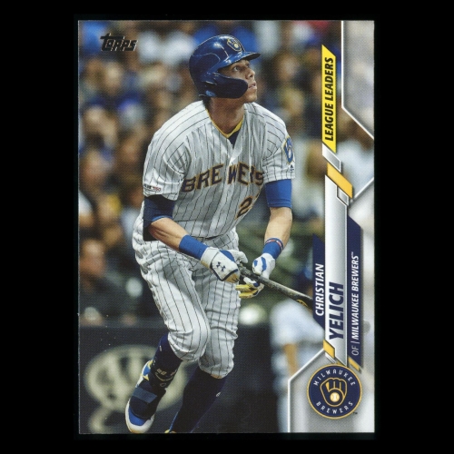 Christian Yelich 2020 Topps League Leaders Brewers