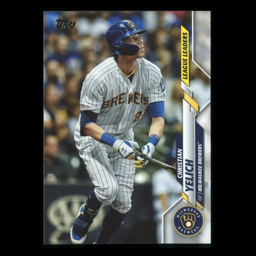 Christian Yelich 2020 Topps League Leaders Brewers