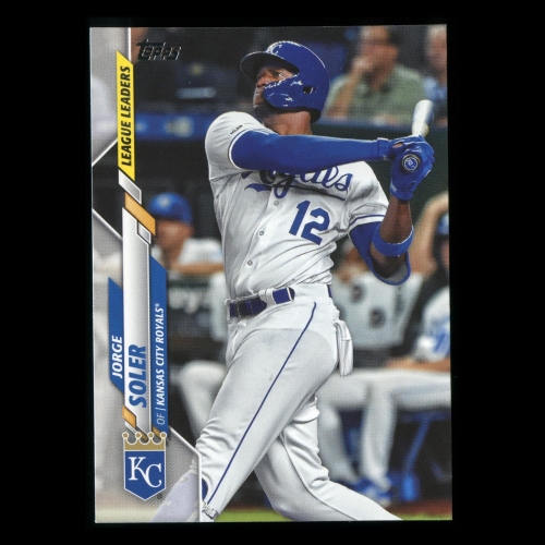 Jorge Soler 2020 Topps League Leaders Royals